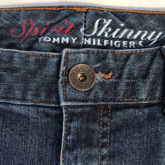 TOMMY HILFIGER Skinny Fit Comfort Stretch Denim Jeans Women's Size 4 Medium Blue - Picture 6 of 13
